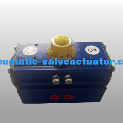 단일 액션 Pneumatic 회전 액추에터 NAMUR ISO5211 DIN3337 밸브 표준