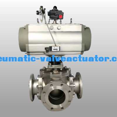 Pneumatic 밸브 랙과 피니온 액추에터 90도 Pneumatic 회전 액추에터